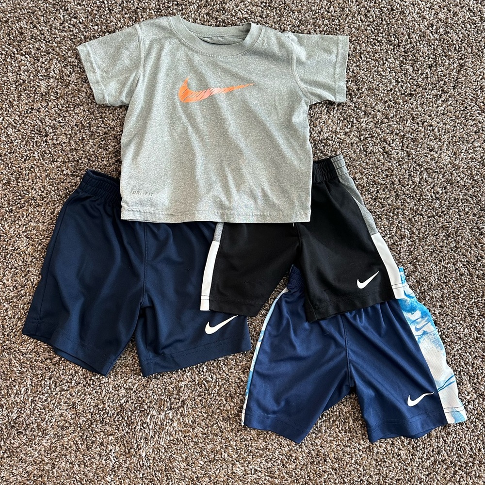 Nike Kids Athletic Tee & Shorts Set - all 3T (one 4T)